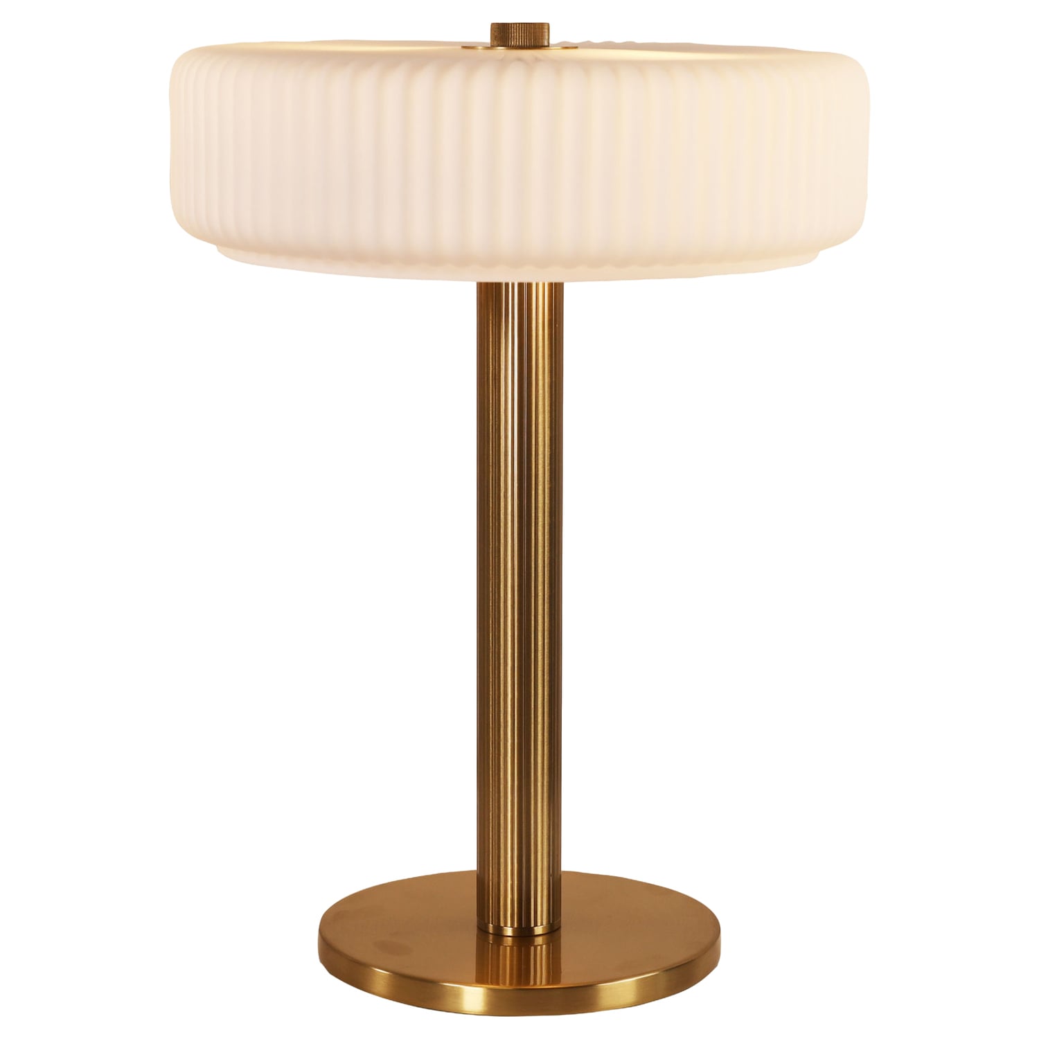 Charlton Satin Brass Metal Table Lamp