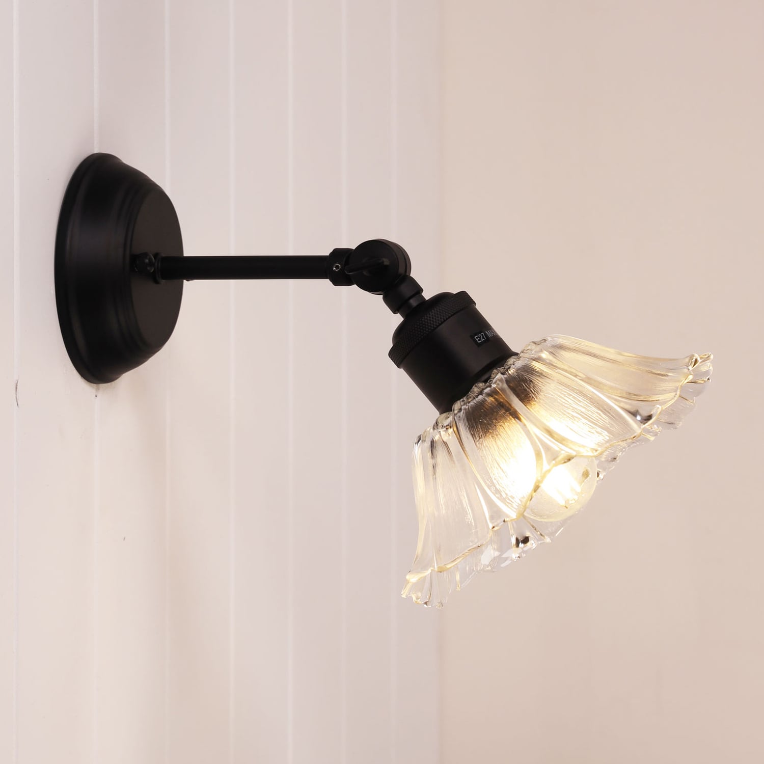 Cheston-Glass-Adjustable-Armed-Wall-Light