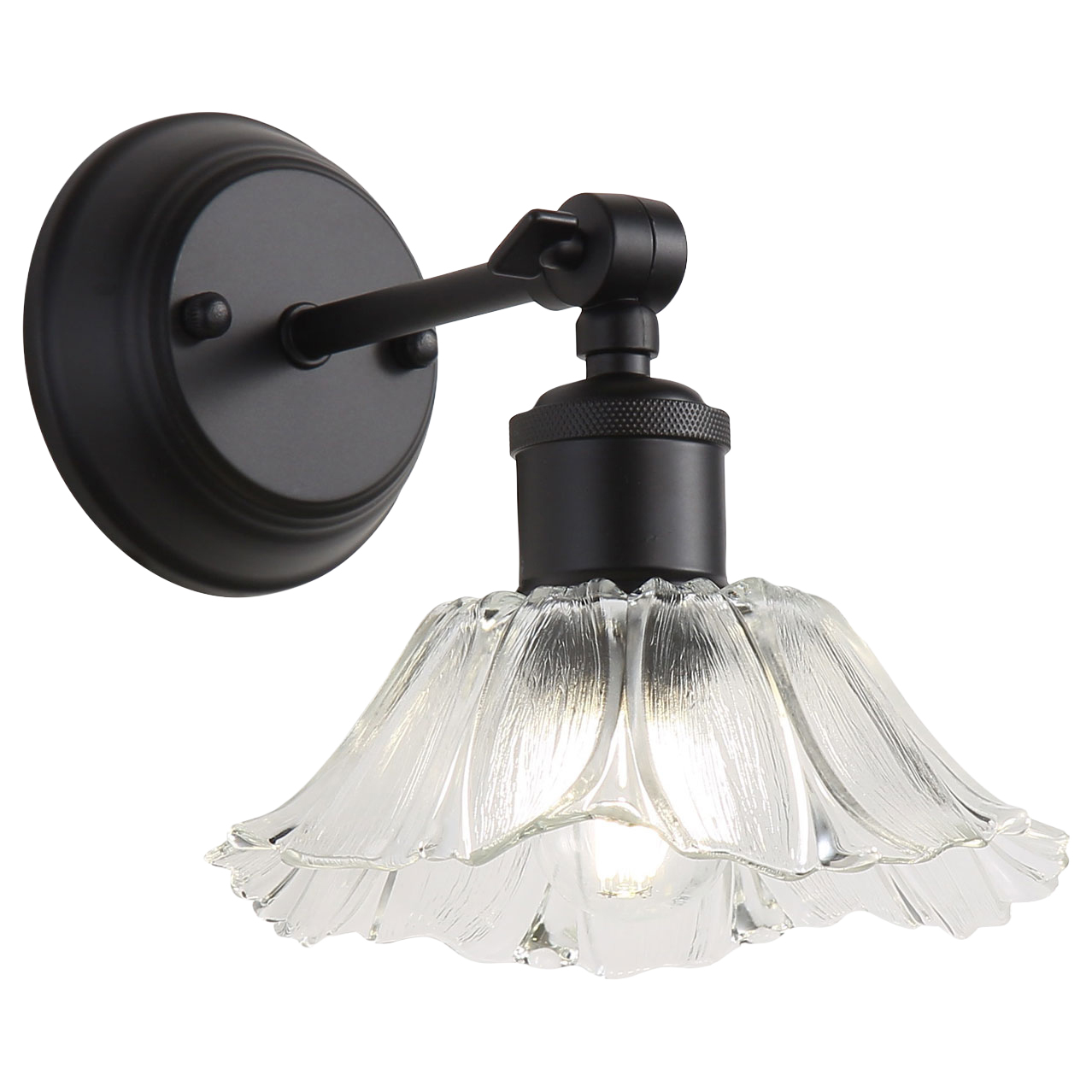 Cheston-Glass-Adjustable-Armed-Wall-Light