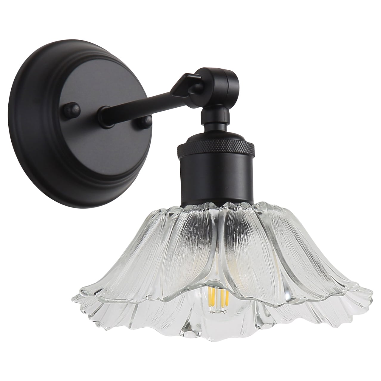 Cheston-Glass-Adjustable-Armed-Wall-Light