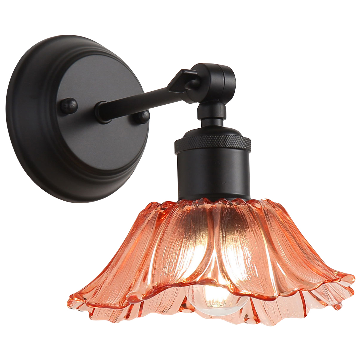 Cheston-Glass-Adjustable-Armed-Wall-Light
