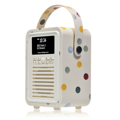 Heller Emma Bridgewater VQ Retro Mini DAB+ Radio Temple & ster