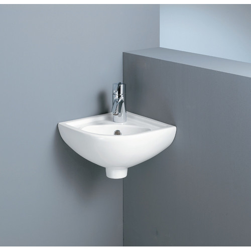 Compact Corner Wall Basin | Temple & Webster