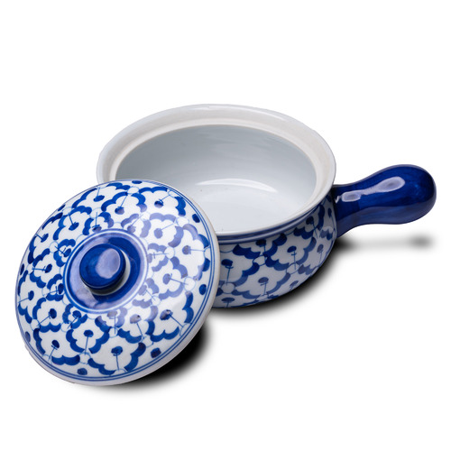 Blue Paulino Ceramic Serving Bowl