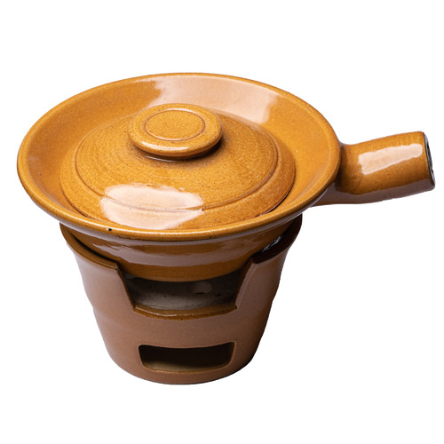 Brown Patton Ceramic Serving Bowl