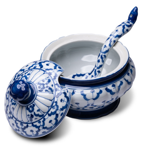 Blue Arlo Serving Bowl