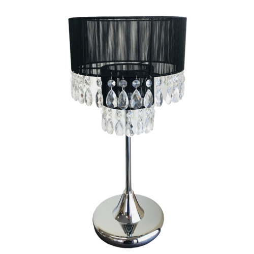Bellezza Lighting Bologna Metal, Crystal Chandelier With Drum Shaders