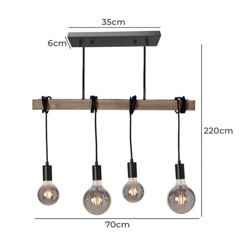 Munich 4 Light Pendant