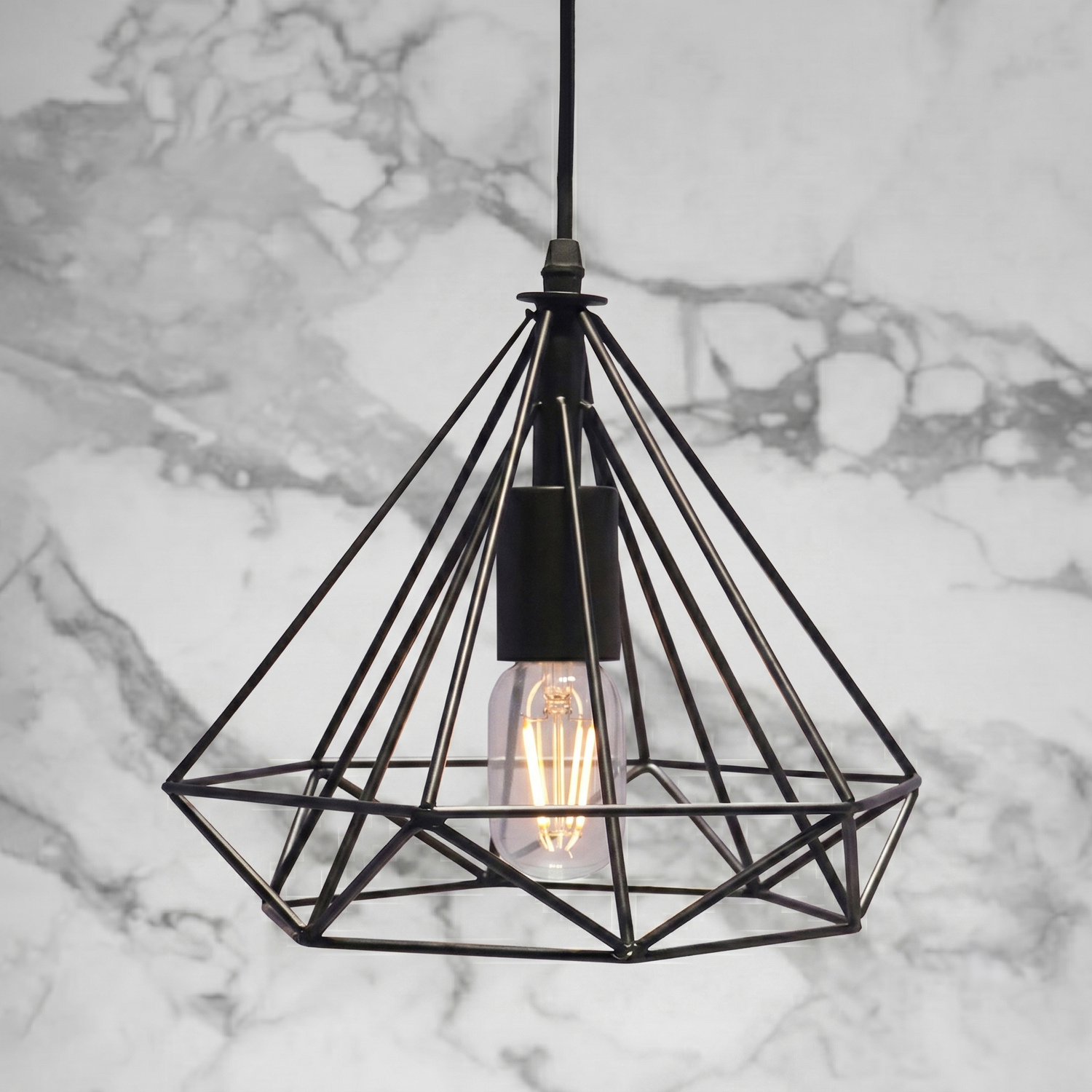 Black Dymens Metal Pendant Light