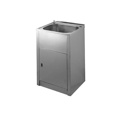 44cm Tub And Stainless Steel Cabinet Mini Temple Webster - Small Wall Mount Laundry Tub