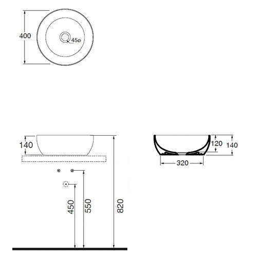 Elegance Round Counter Top Basin