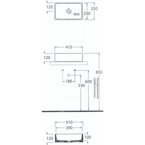 Geometrico Counter Top Basin