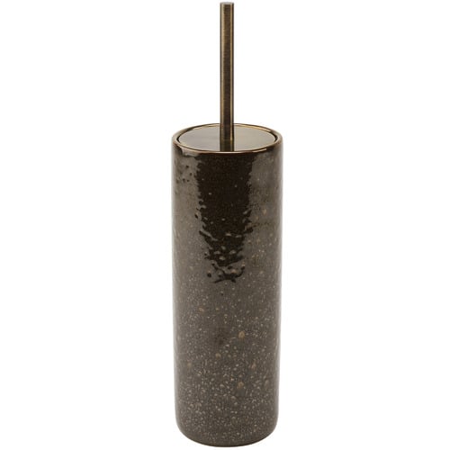 Aquanova Bronze Ugo Stone Toilet Brush Holder Temple & ster