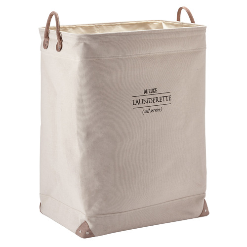 Lubin Cotton-Blend Laundry Basket