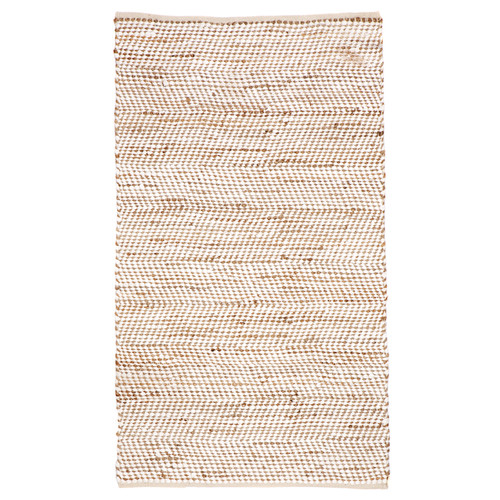 Home & Lifestyle Ibis White Cotton And Jute Rug Temple & ster