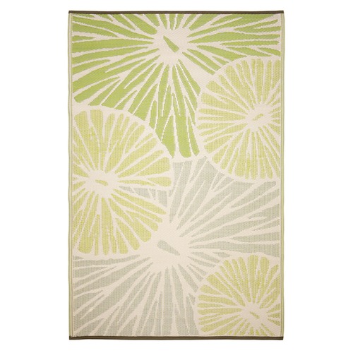 Green Citrus Lily Outdoor Rug