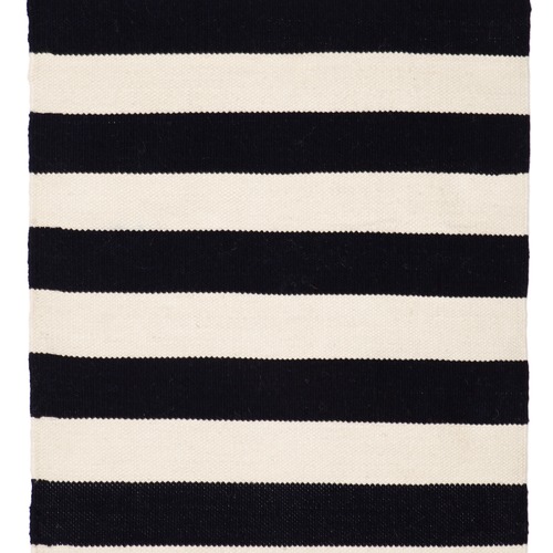 Home Lifestyle Black Stripe Nantucket, Indoor Outdoor Black And White Striped Rug