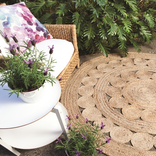 Home & Lifestyle Medallion Round Jute Rug Temple & ster