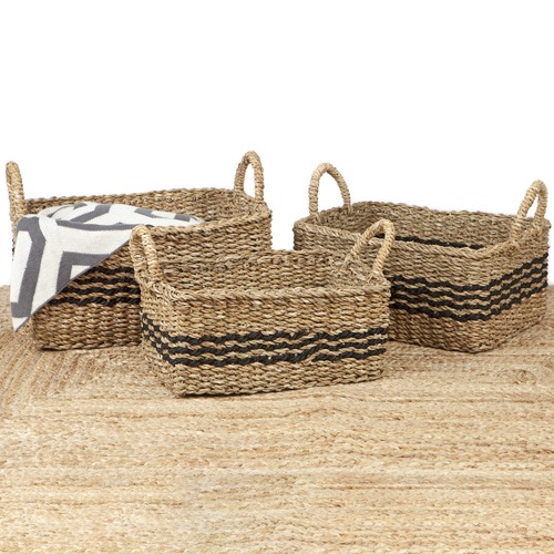 3 Piece Palash Jute Basket Set