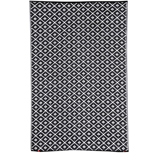 Home & Lifestyle Black Kimberley Reversible Outdoor Rug | Temple & Webster