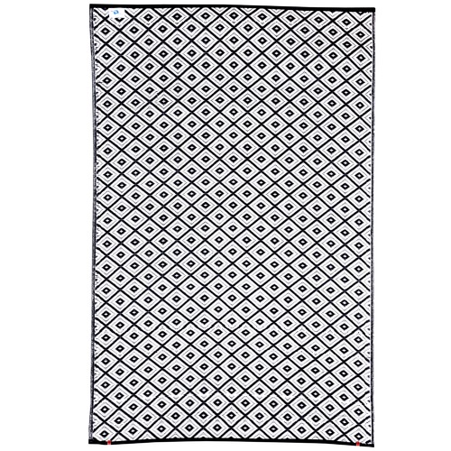 Home & Lifestyle Black Kimberley Reversible Outdoor Rug | Temple & Webster