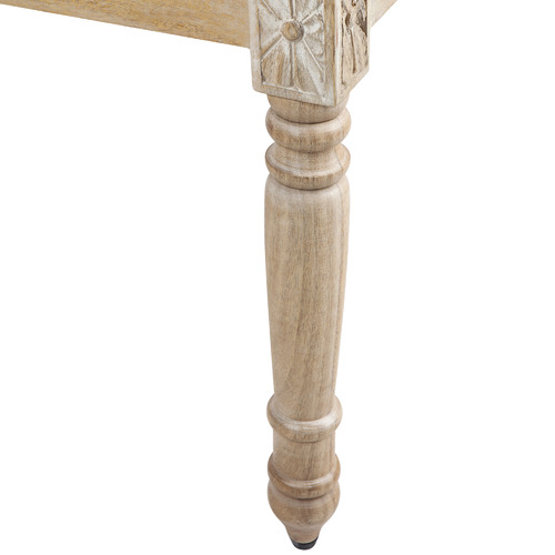 White Norma Mango Wood Bench
