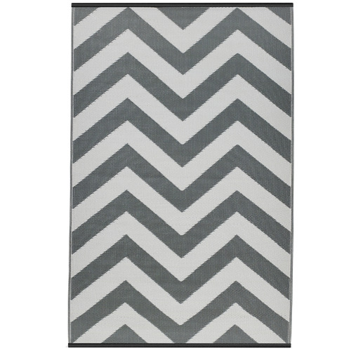 White & Paloma Laguna Chevron Outdoor Floor Mat
