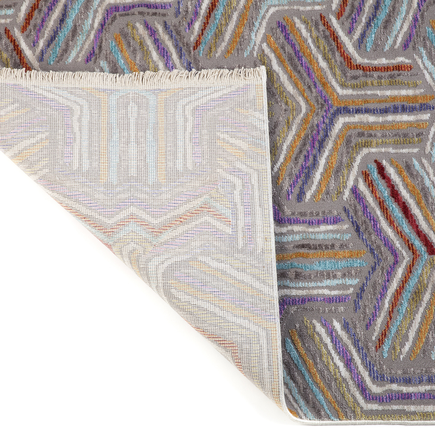 Multi-Coloured Elaye Distressed Rug