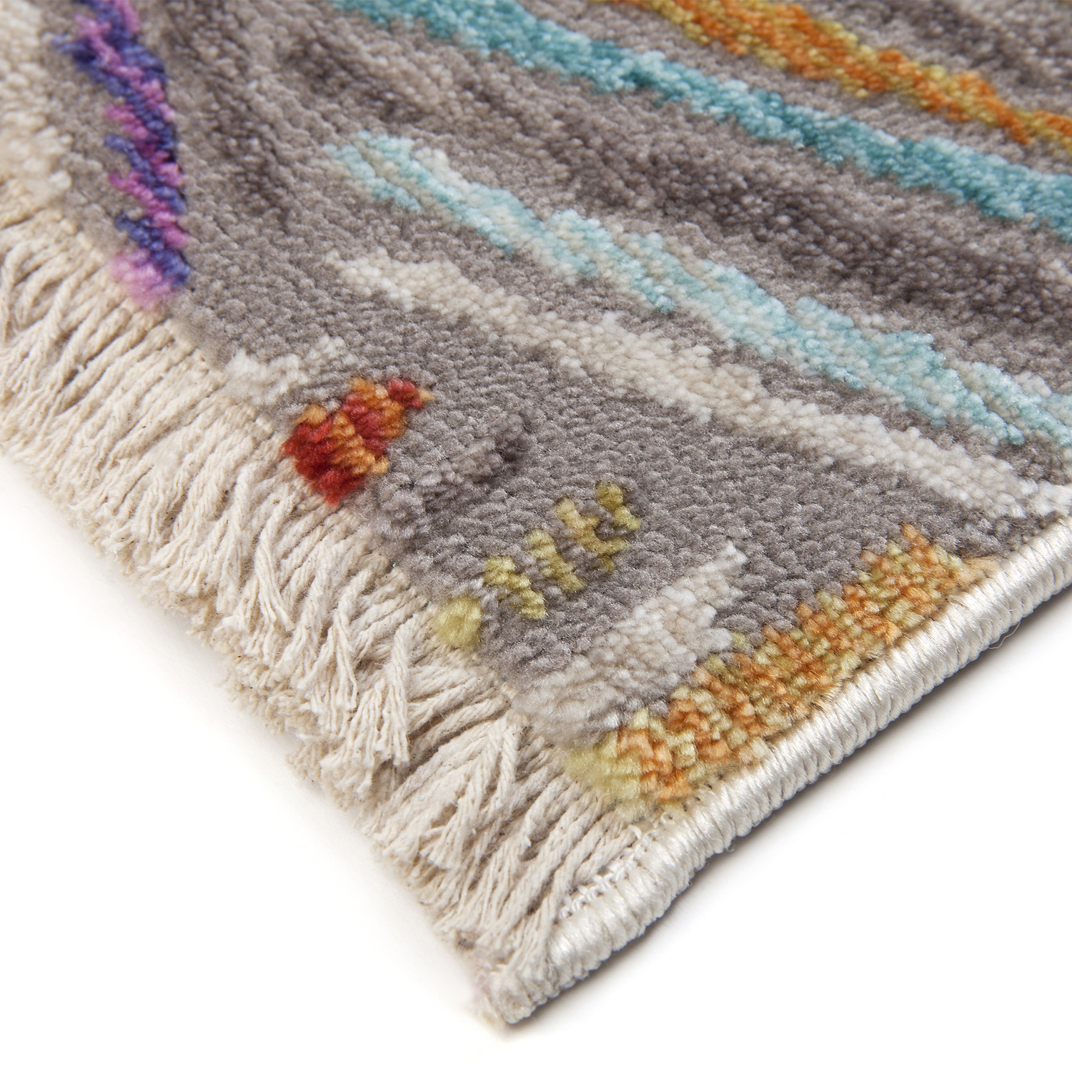 Multi-Coloured Elaye Distressed Rug