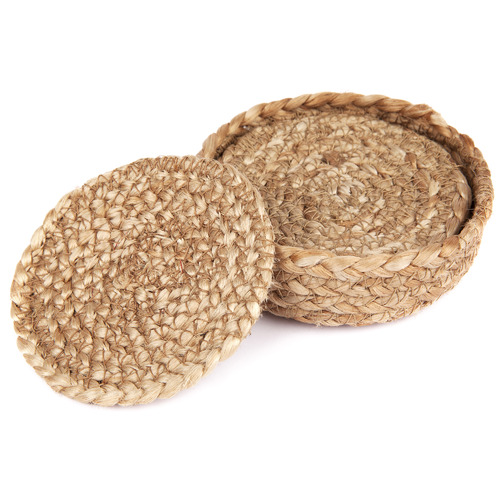 Home & Lifestyle Natural Willow Jute Coasters | Temple & Webster
