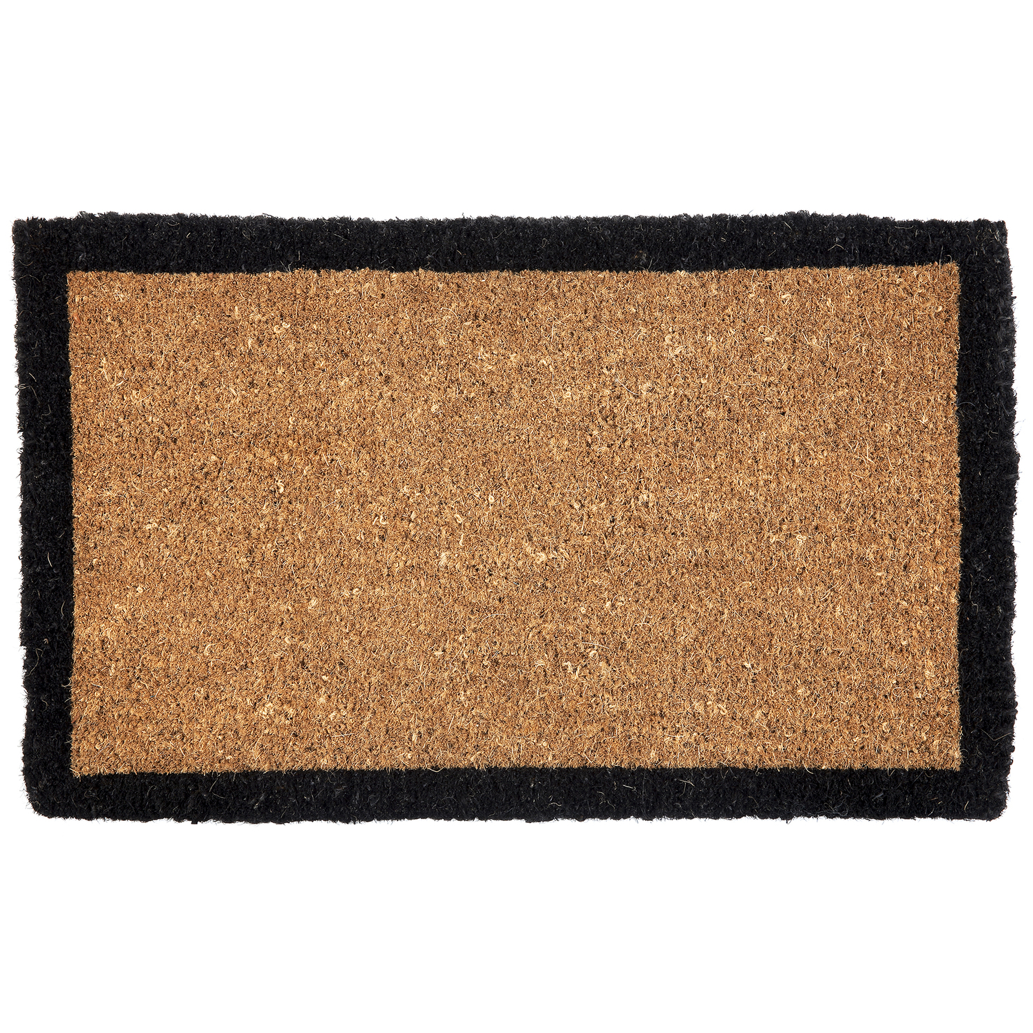 Black Border Coir Doormat