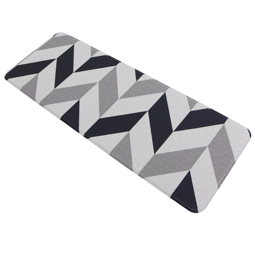 Navy Herringbone Laundry & Kitchen Mat