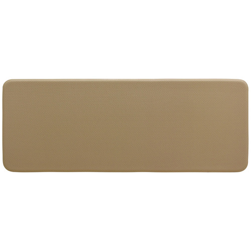 Beige Herringbone Laundry & Kitchen Mat