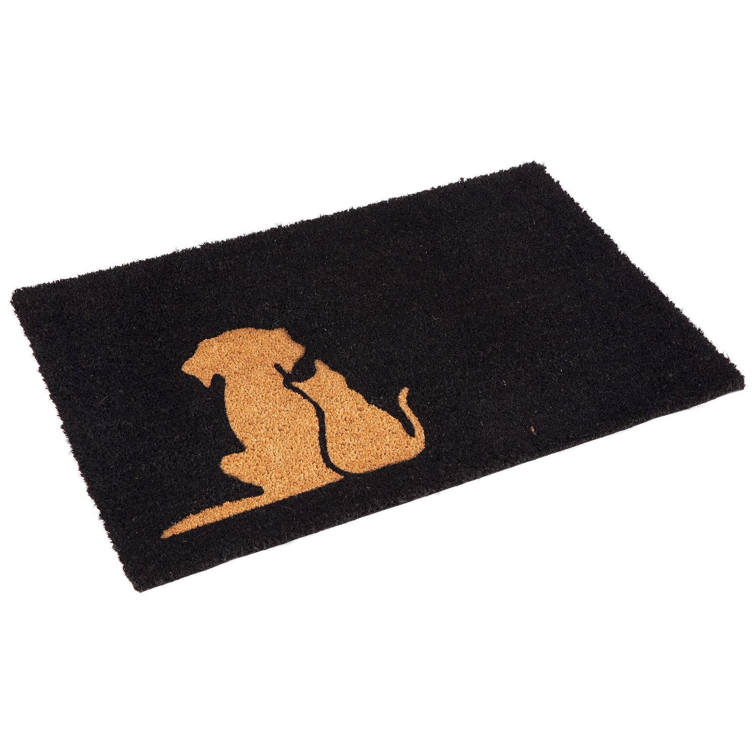 Black Buddies Coir Doormat