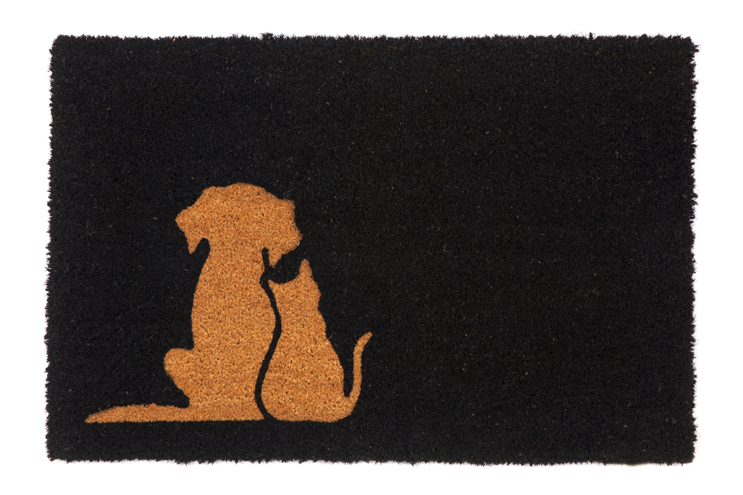 Black Buddies Coir Doormat