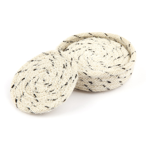 Deryn Jute Round Coasters