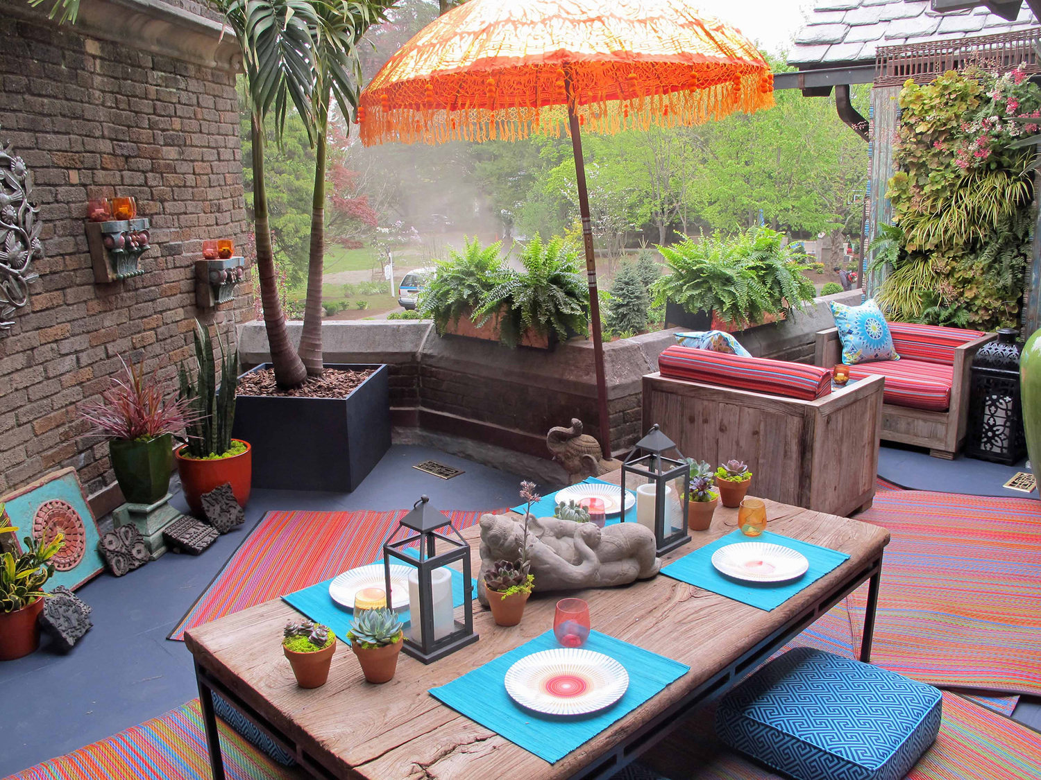 Multicolour Cancun Outdoor Rug