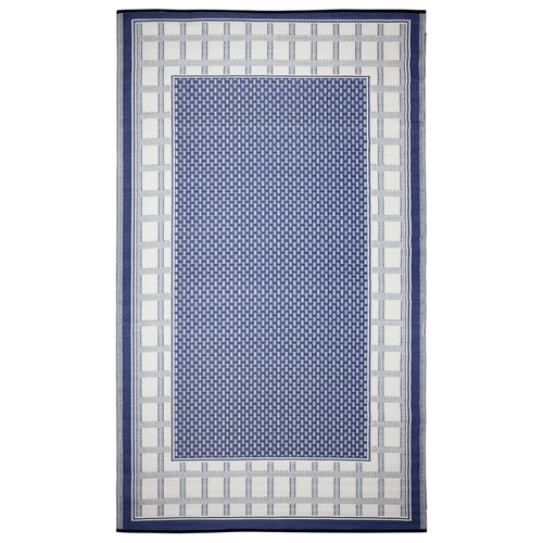 Midnight Blue Europa Machine-Woven Indoor/outdoor Rug