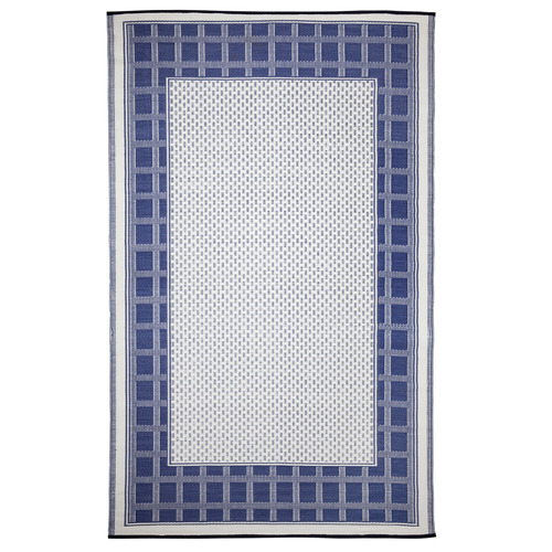 Midnight Blue Europa Machine-Woven Indoor/outdoor Rug