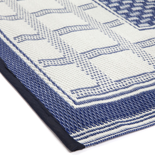 Midnight Blue Europa Machine-Woven Indoor/outdoor Rug