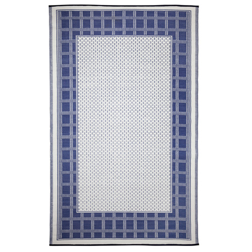 Midnight Blue Europa Machine-Woven Indoor/outdoor Rug