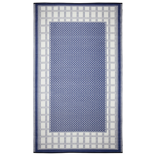 Midnight Blue Europa Machine-Woven Indoor/outdoor Rug