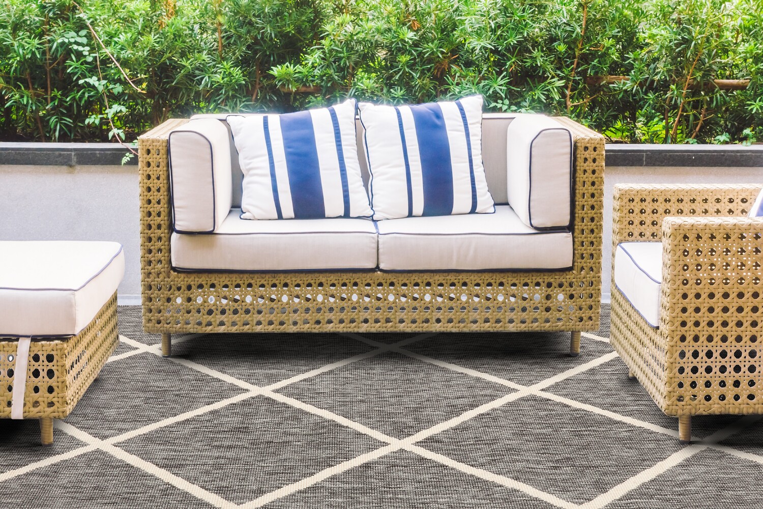 Grey Tucson Indoor/Outdoor Rug