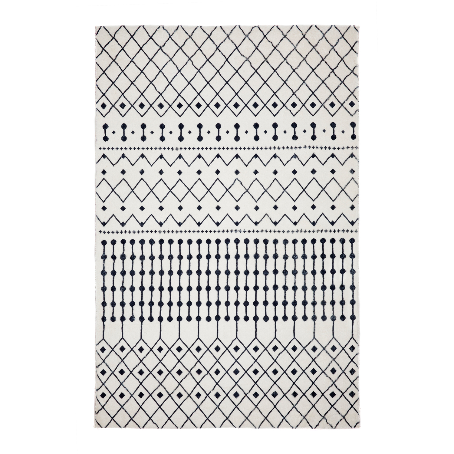 Plush Ivory Sunrise Ampelios Rug