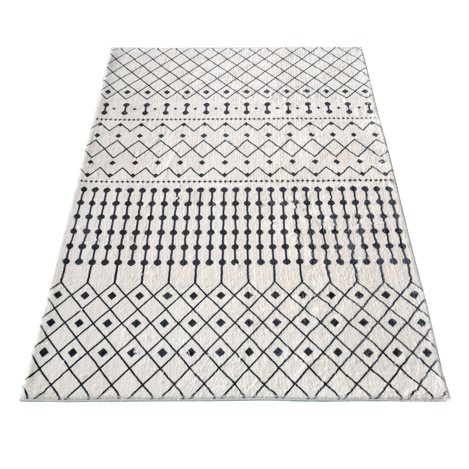 Plush Ivory Sunrise Ampelios Rug