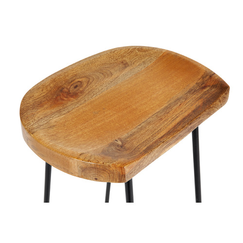 Home & Lifestyle 67cm Alpha Mango Wood Bar Stools | Temple & Webster