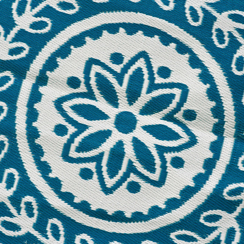 Home & Lifestyle Floral Indoor/Outdoor Round Rug | Temple & Webster