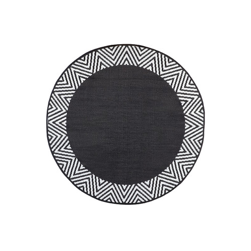 Black & White Olympia Indoor & Outdoor Rug