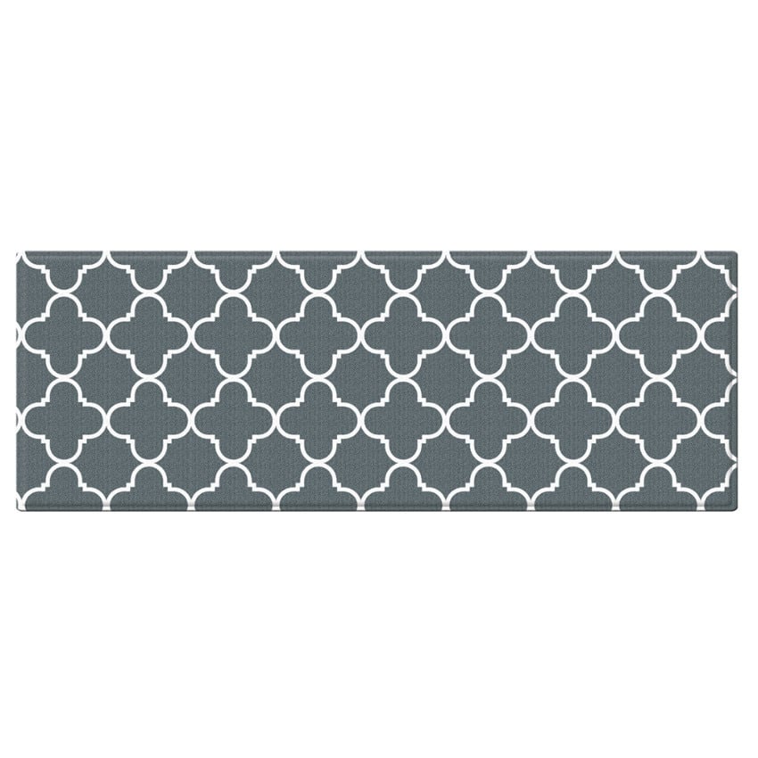 Black Espana Reversible Kitchen Mat