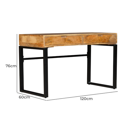 Lumino 2 Drawer Study Desk